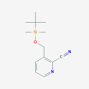 3-((Tert-butyldimethylsilyloxy)methyl)picolinonitrile