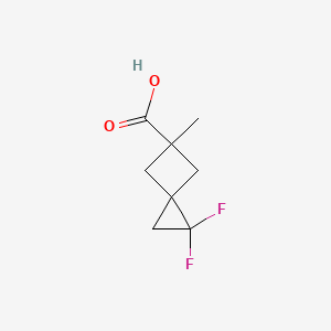 molecular formula C8H10F2O2 B8525111 1,1-Difluoro-5-methylspiro[2.3]hexane-5-carboxylic acid 