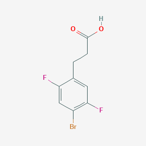 molecular formula C9H7BrF2O2 B8525125 3-(4-Bromo-2,5-difluorophenyl)propanoic acid 