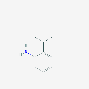 molecular formula C13H21N B8525153 Benzenamine, 2-(1,3,3-trimethylbutyl)- CAS No. 494793-46-3