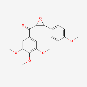 molecular formula C19H20O6 B8525196 [3-(4-Methoxy-phenyl)-oxiranyl]-(3,4,5-trimethoxy-phenyl)-methanone CAS No. 851729-15-2