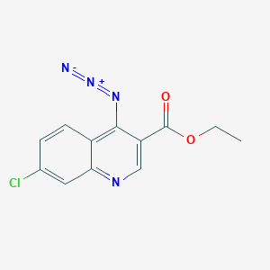 molecular formula C12H9ClN4O2 B8525214 Ethyl 4-azido-7-chloroquinoline-3-carboxylate CAS No. 68262-44-2