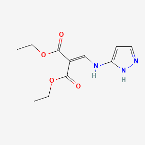 diethyl 2-((1H-pyrazol-5-ylamino)methylene)malonate