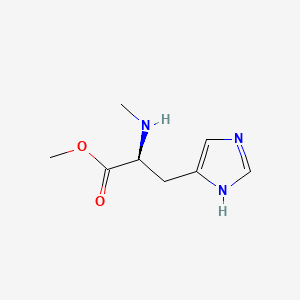 molecular formula C8H13N3O2 B8525270 (S)-Methyl 3-(1H-imidazol-5-yl)-2-(methylamino)propanoate 