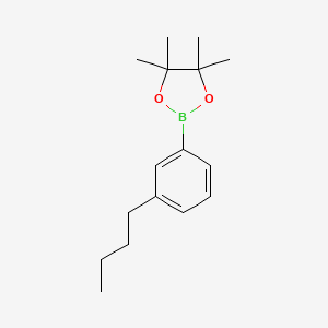 molecular formula C16H25BO2 B8525314 2-(3-Butylphenyl)-4,4,5,5-tetramethyl-[1,3,2]dioxaborolane 