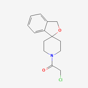 molecular formula C14H16ClNO2 B8525320 1'-(Chloroacetyl)-spiro[isobenzofuran-1(3H),4'-piperidine] 