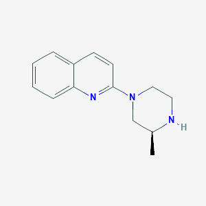 molecular formula C14H17N3 B8525366 (S)-2-(3-methyl-piperazin-1-yl)-quinoline 