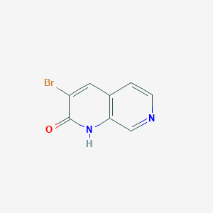 molecular formula C8H5BrN2O B8525389 3-bromo-1,7-naphthyridin-2(1H)-one 