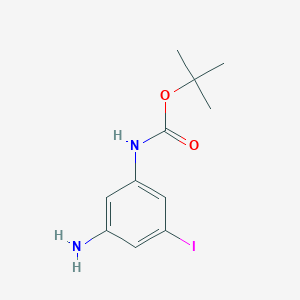 3-Amino-5-iodophenylcarbamic acid, 1,1-dimethylethyl ester