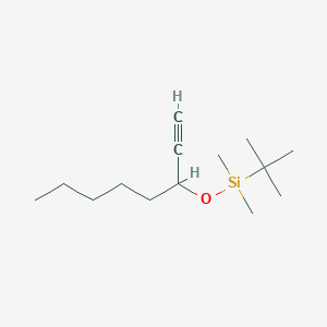tert-Butyl(dimethyl)[(1-pentylprop-2-ynyl)oxy]silane