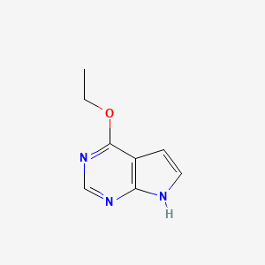 molecular formula C8H9N3O B8525544 4-ethoxy-7H-pyrrolo[2,3-d]pyrimidine 