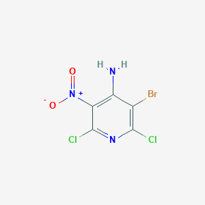 molecular formula C5H2BrCl2N3O2 B8525549 3-Bromo-2,6-dichloro-5-nitropyridin-4-amine 