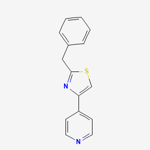 molecular formula C15H12N2S B8525556 4-(2-Benzyl-1,3-thiazol-4-yl)pyridine CAS No. 103317-11-9