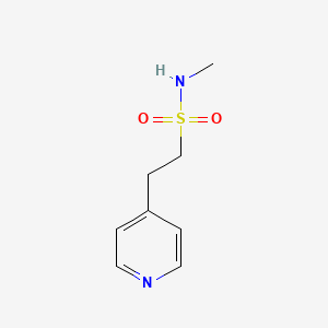 molecular formula C8H12N2O2S B8525559 N-Methyl-2-(pyridin-4-yl)ethanesulfonamide 