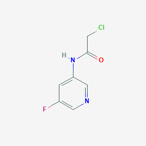 molecular formula C7H6ClFN2O B8525567 2-Chloro-N-(5-fluoro-pyridin-3-yl)-acetamide 