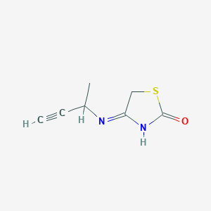 4-(but-3-yn-2-ylamino)-1,3-thiazol-2(5H)-one