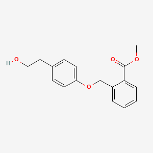 molecular formula C17H18O4 B8525581 Methyl 2-{[4-(2-hydroxyethyl)phenoxy]methyl}benzoate 