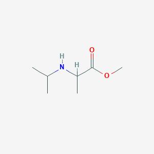 molecular formula C7H15NO2 B8525584 Methyl 2-(isopropylamino)propionate 