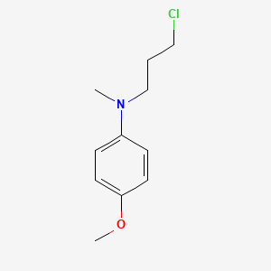 molecular formula C11H16ClNO B8525585 1-chloro-3-(4-methoxy-N-methyl-phenylamino)-propane 