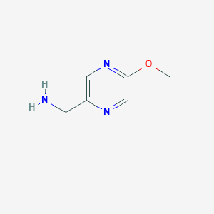 molecular formula C7H11N3O B8525588 1-(5-Methoxy-pyrazin-2-yl)-ethylamine 