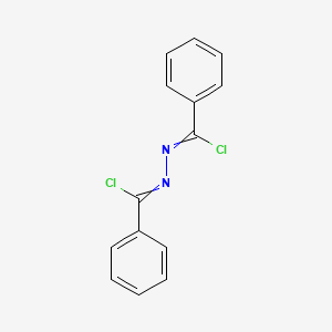 molecular formula C14H10Cl2N2 B8525593 1,2-Bis(chloro(phenyl)methylene)hydrazine CAS No. 729-44-2