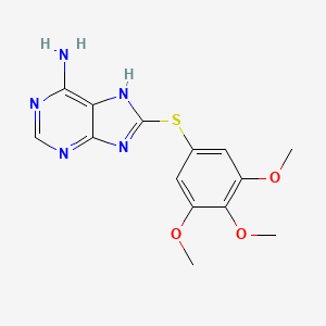 1H-Purin-6-amine, 8-[(3,4,5-trimethoxyphenyl)thio]-