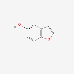 molecular formula C9H8O2 B8525645 7-Methylbenzofuran-5-ol 