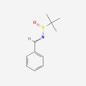 molecular formula C11H15NOS B8525647 (Benzylideneamino)tert-butyl sulfoxide 