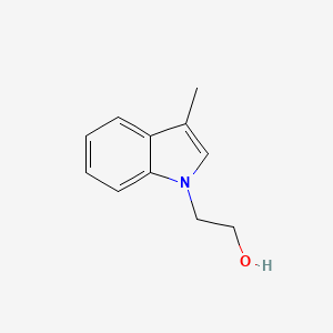 molecular formula C11H13NO B8525655 3-Methylindole-1-ethanol 