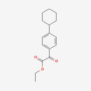 molecular formula C16H20O3 B8525661 Ethyl p-cyclohexylphenylglyoxylate 
