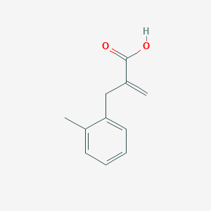 molecular formula C11H12O2 B8525706 2-(2-Methylbenzyl)acrylic acid 