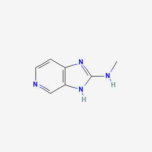 molecular formula C7H8N4 B8525758 N-methyl-3H-imidazo[4,5-c]pyridin-2-amine 