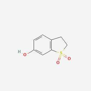 molecular formula C8H8O3S B8525766 2,3-Dihydro-1-benzothiophen-6-ol 1,1-dioxide 