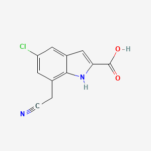 5-chloro-7-cyanomethyl-1H-indole-2-carboxylic acid