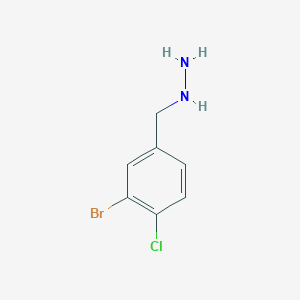 3-Bromo-4-chlorobenzylhydrazine