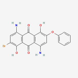 molecular formula C20H13BrN2O5 B8525846 4,8-Diamino-2-bromo-1,5-dihydroxy-6-phenoxyanthracene-9,10-dione CAS No. 88604-12-0