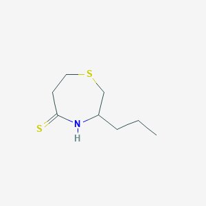 tetrahydro-3-propyl-(2H)-1,4-thiazepin-5-thione