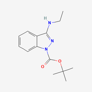 1h-Indazole-1-carboxylic acid,3-(ethylamino)-,1,1-dimethylethyl ester