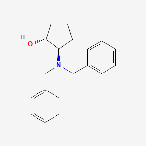 molecular formula C19H23NO B8525895 trans-2-(Dibenzylamino)cyclopentanol 