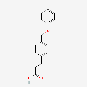 molecular formula C16H16O3 B8525921 3-(4-(Phenoxymethyl)Phenyl)Propanoic Acid CAS No. 64264-21-7