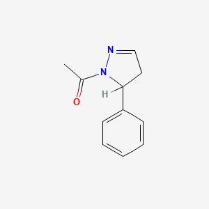molecular formula C11H12N2O B8525926 1-Acetyl-5-phenyl-2-pyrazoline CAS No. 91350-30-0