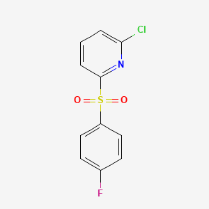 2-Chloro-6-((4-fluorophenyl)sulfonyl)pyridine