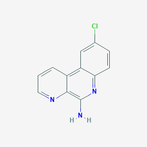 molecular formula C12H8ClN3 B8525954 9-Chlorobenzo[f][1,7]naphthyridin-5-amine 