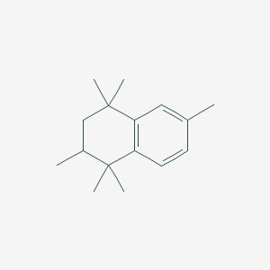 molecular formula C16H24 B8525984 1,1,2,4,4,6-Hexamethyl-1,2,3,4-tetrahydronaphthalene CAS No. 82881-97-8