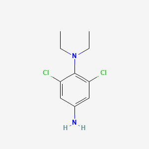molecular formula C10H14Cl2N2 B8525992 3,5-Dichloro-4-diethylaminoaniline 