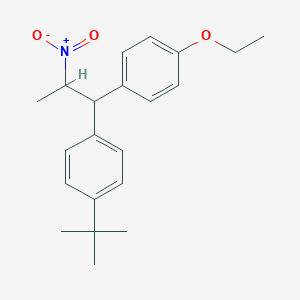molecular formula C21H27NO3 B8526005 1-tert-Butyl-4-[1-(4-ethoxyphenyl)-2-nitropropyl]benzene CAS No. 57045-11-1