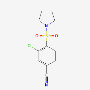3-Chloro-4-(pyrrolidin-1-ylsulfonyl)benzonitrile