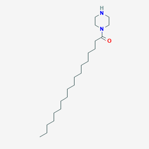 molecular formula C22H44N2O B8526031 Piperazine, 1-(1-oxooctadecyl)- CAS No. 33352-85-1