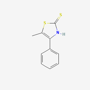 molecular formula C10H9NS2 B8526041 2-Mercapto-5-methyl-4-phenyl-thiazole 