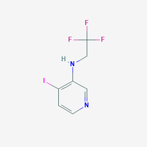 molecular formula C7H6F3IN2 B8526054 3-Pyridinamine, 4-iodo-N-(2,2,2-trifluoroethyl)- 
